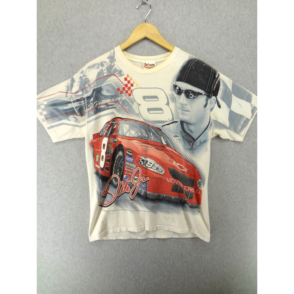 Chase Authentics Vintage NASCAR Dale Earnhardt Jr All‎ Over Print Tee Size M